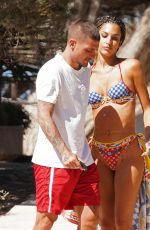 JESSICA AIDI and Marco Verratti at Cala Basa Beach Club in Ibiza 06/10/2022