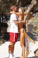 JESSICA AIDI and Marco Verratti at Cala Basa Beach Club in Ibiza 06/10/2022