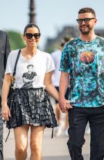 JESSICA BIEL and Justin Timberlake Out in Paris 06/22/2022