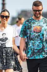 JESSICA BIEL and Justin Timberlake Out in Paris 06/22/2022