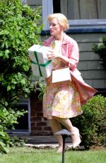 JESSICA CHASTAIN on the Set of Mother
