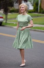 JESSICA CHASTAIN on the Set of Mother