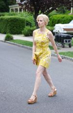 JESSICA CHASTAIN on the Set of Mother