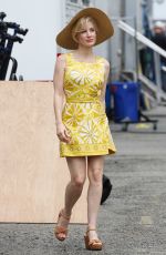 JESSICA CHASTAIN on the Set of Mother