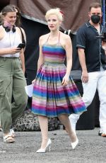 JESSICA CHASTAIN on the Set of Mother