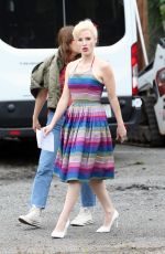 JESSICA CHASTAIN on the Set of Mother