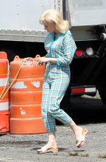JESSICA CHASTAIN on the Set of Mother