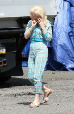 JESSICA CHASTAIN on the Set of Mother