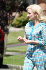JESSICA CHASTAIN on the Set of Mother