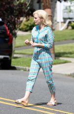 JESSICA CHASTAIN on the Set of Mother