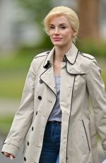 JESSICA CHASTAIN on the Set of Mother
