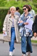 JESSICA CHASTAIN on the Set of Mother