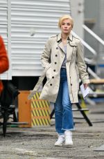 JESSICA CHASTAIN on the Set of Mother