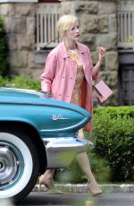 JESSICA CHASTAIN on the Set of Mother
