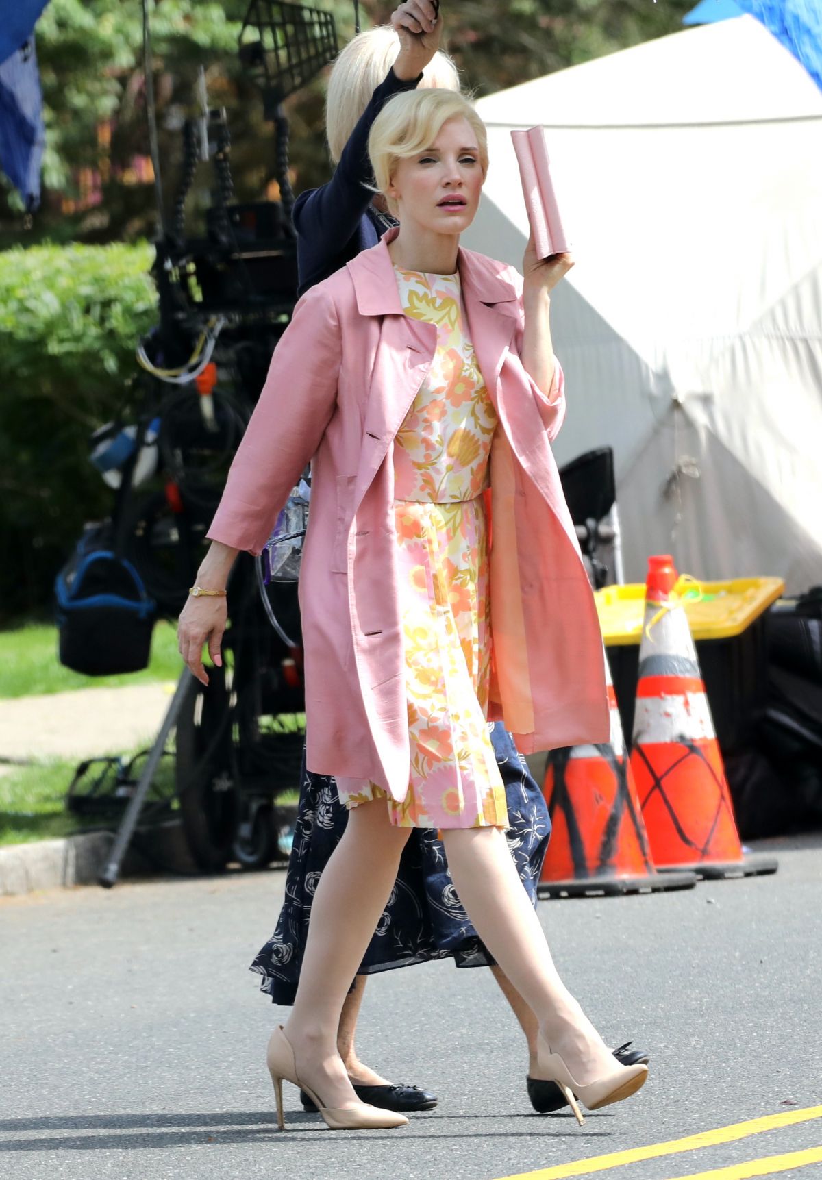 JESSICA CHASTAIN on the Set of Mother’s Instinct in Union County 05/31 ...