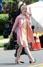 JESSICA CHASTAIN on the Set of Mother