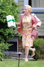 JESSICA CHASTAIN on the Set of Mother