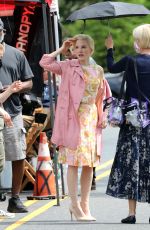 JESSICA CHASTAIN on the Set of Mother