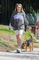 JESSICA HART Out with a Friend and Her Dogs in Los Feliz 06/07/2022