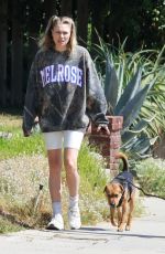 JESSICA HART Out with a Friend and Her Dogs in Los Feliz 06/07/2022