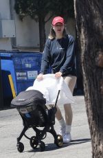JESSICA HART Out with Her Baby in Los Feliz 06/24/2022