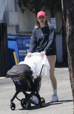 JESSICA HART Out with Her Baby in Los Feliz 06/24/2022