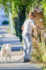 JODIE FOSTER Out with Her Dog in Los Angeles 06/20/2022