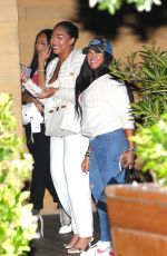 JORDYN WOOD Out with her Mom Elizabeth and Sister Jodie at Nobu in Malibu 06/07/2022