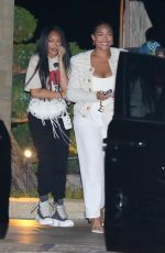 JORDYN WOOD Out with her Mom Elizabeth and Sister Jodie at Nobu in Malibu 06/07/2022