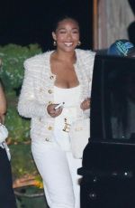 JORDYN WOOD Out with her Mom Elizabeth and Sister Jodie at Nobu in Malibu 06/07/2022