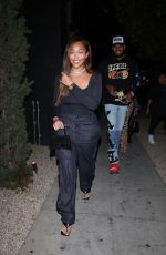 JORDYN WOODS at Catch Steak LA in West Hollywood 06/17/2022