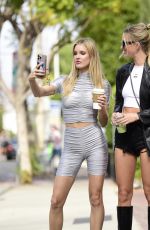 JOY CORRIGAN and TAYLOR JUSTINE Out for Coffee in Los Angeles 06/01/2022