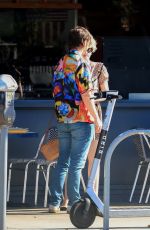 JULIA GARNER on a Lunch Date at Swingers American Restaurant in Los Angeles 06/25/2022