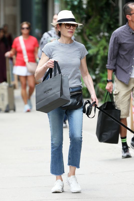 JULIANNA MARGUILES Out with Her Dog in New York 06/23/2022