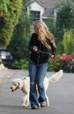 JUSTINE MUSK Out with Her Dog in Brentwood 06/22/2022