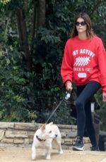KAIA GERBER Out Hiking with Her Dog Milo in Los Angeles 06/06/2022