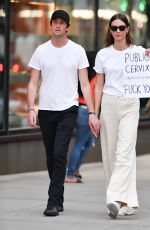 KARLIE KLOSS and Joshua Kushner Join a Protest in New York 06/24/2022