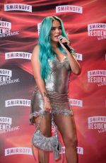 KAROL G at Smirnoff Residence Warehouse Red Carpet in Mexico City 06/10/2022