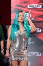 KAROL G at Smirnoff Residence Warehouse Red Carpet in Mexico City 06/10/2022