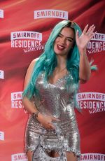 KAROL G at Smirnoff Residence Warehouse Red Carpet in Mexico City 06/10/2022