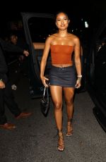 KARRUECHE TRAN Arrives at Opening of Catch Steak LA in West Hollywood 06/04/2022