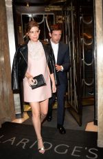 KATE AMRA Leaves Claridge