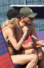 KATE LAWLER in Biikini and Martin Bojtos on Their Honeymoon in Italy 06/17/2022