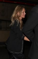 KATE MOSS Leaves Royal Albert Hall in London 06/01/2022