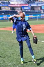 KATHERINE MCNAMARA at Big Slick Celebrity Weekend Softball Game in Kansas City 06/24/2022