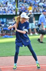 KATHERINE MCNAMARA at Big Slick Celebrity Weekend Softball Game in Kansas City 06/24/2022