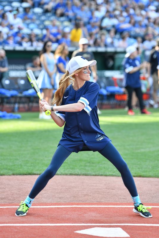 KATHERINE MCNAMARA at Big Slick Celebrity Weekend Softball Game in Kansas City 06/24/2022