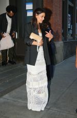 KATIE HOLMES Leaves Her Apartment in New York  06/14/2022