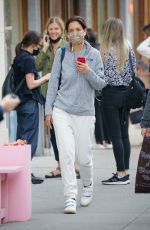 KATIE HOLMES Out and About in New York 06/01/2022