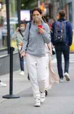 KATIE HOLMES Out and About in New York 06/01/2022